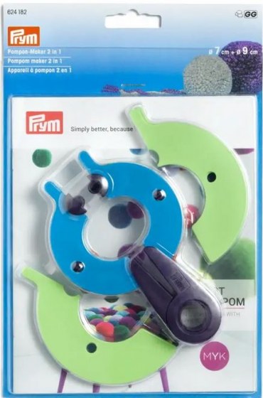 Pompon-Maker 2 in 1 Gr. L